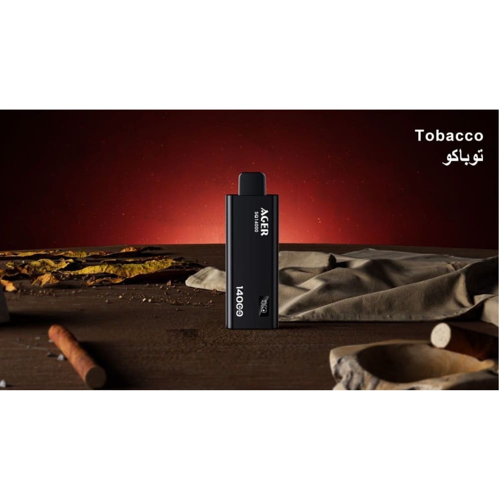 AGER سحبة سيجارة اجير 14000 شفطة 20 نيكوتين عدة نكهات استخدام مره واحد