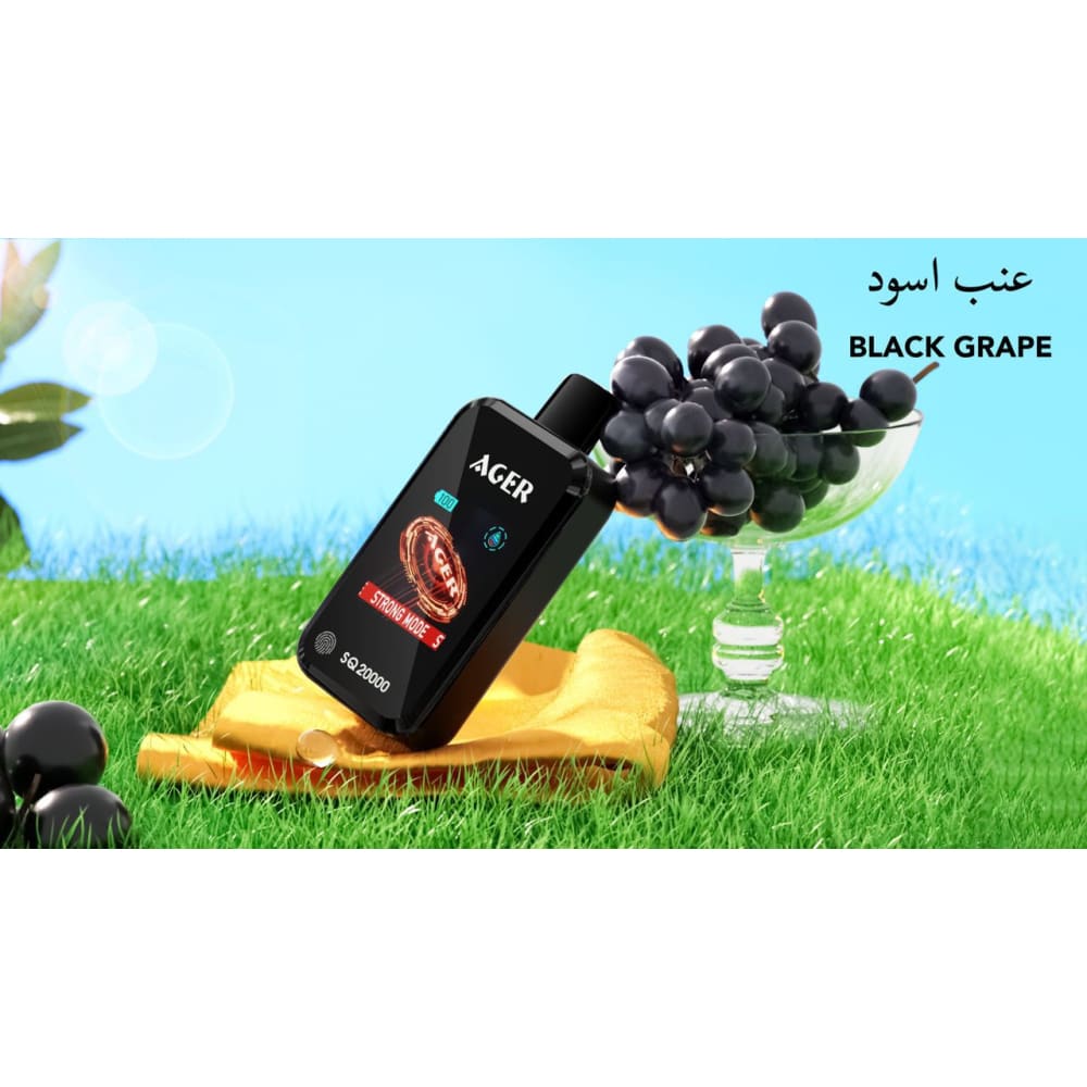 AGER سحبة سيجارة اجير 20000 شفطة 20 نيكوتين عدة نكهات استخدام مره واحده