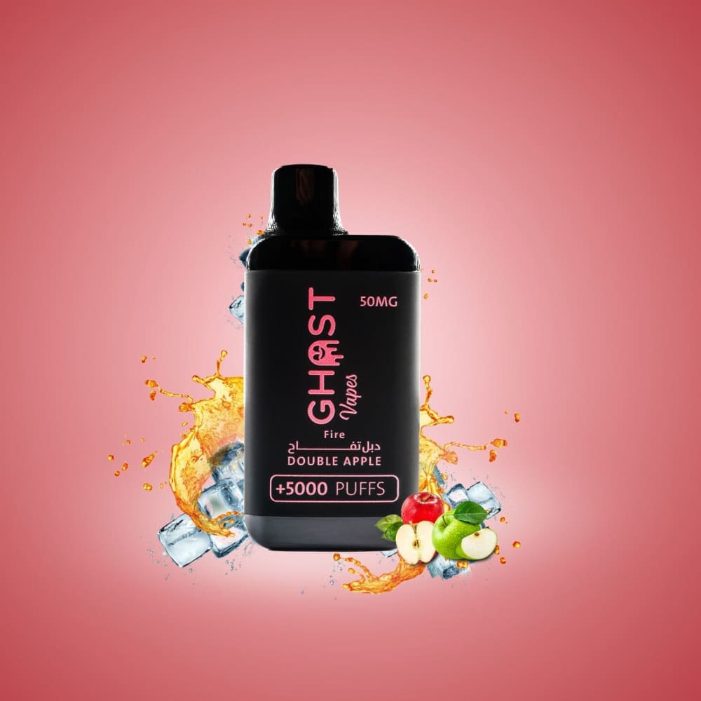 ghost vape سحبة سيجارة قوست فيب 5000 شفطة 50 نيكوتين عدة نكهات استخدام مره واحده