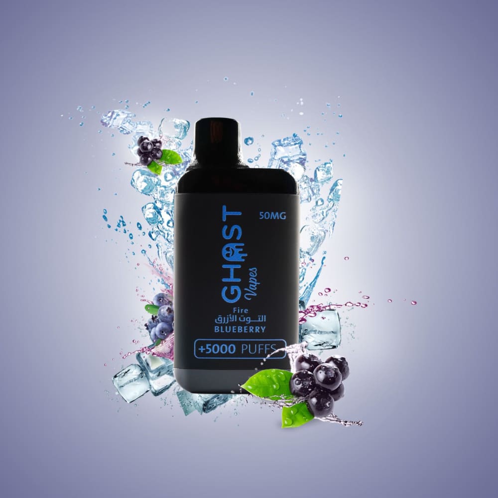 ghost vape سحبة سيجارة قوست فيب 5000 شفطة 50 نيكوتين عدة نكهات استخدام مره واحده