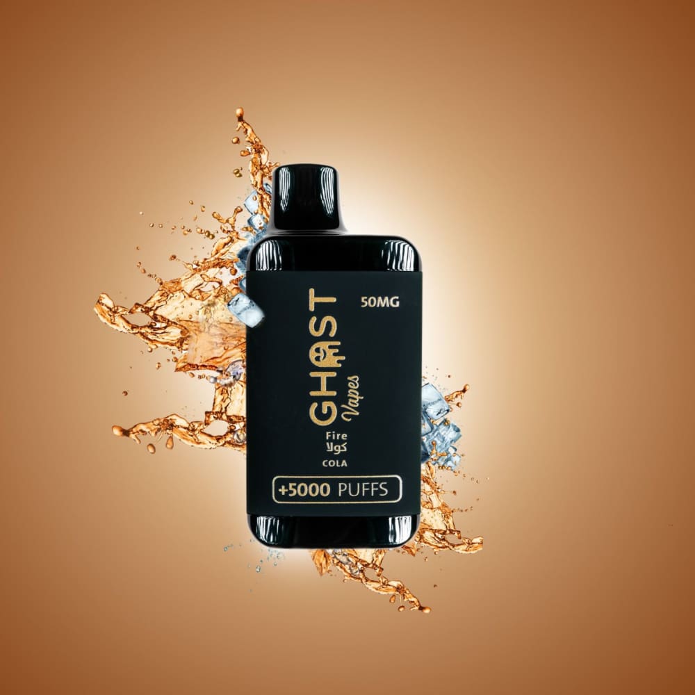 ghost vape سحبة سيجارة قوست فيب 5000 شفطة 50 نيكوتين عدة نكهات استخدام مره واحده