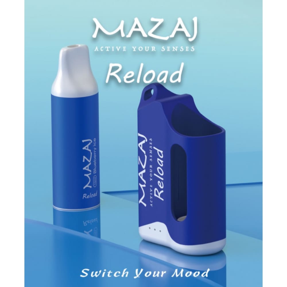 جهاز مع واحد بود استخدام مزاج ريلود 4000 شفطة 20 نيكوتين MAZAJ Reload