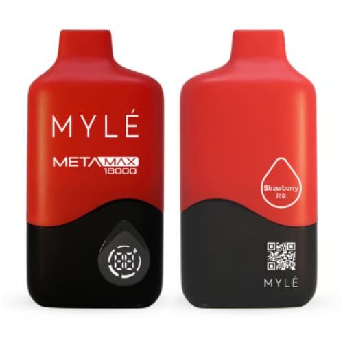MYLE META MAXX سحبة سيجارة مايلي ميتا ماكس 18000 شفطة 50 نيكوتين عدة نكهات استخدام مره واحده
