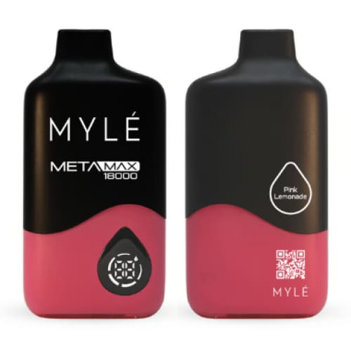 MYLE META MAXX سحبة سيجارة مايلي ميتا ماكس 18000 شفطة 50 نيكوتين عدة نكهات استخدام مره واحده
