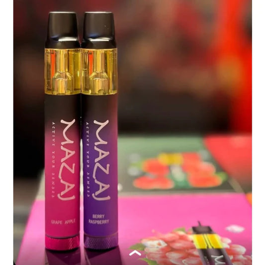 MAZAJ NANO سحبة سيجارة مزاج نانو 1200 شفطة 50 نيكوتين عدة نكهات استخدام مره واحده