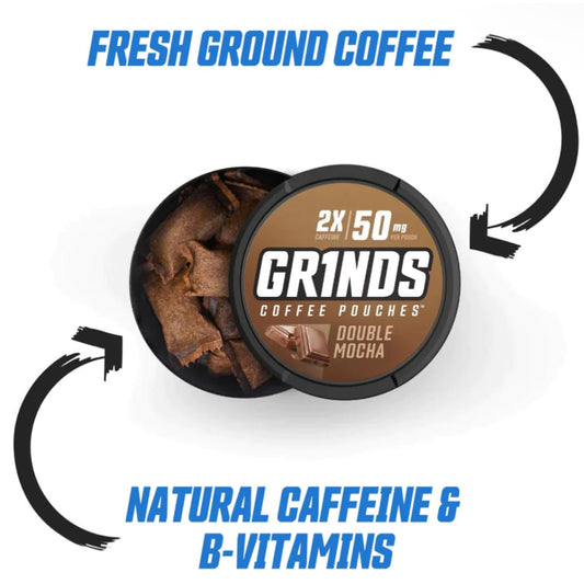 قرايندز اكياس قهوة بدون نيكوتين فقط تحتوي على كافيين GR1NDS GRINDS